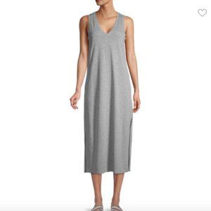 Paige Sage‎ Gray Tank Dress Knit Midi V Neck